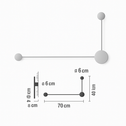 Applique murale LED ajustable pour foyer — LZ4T9X
