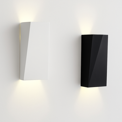 Applique murale LED cubique en noir ou blanc — LZ4X9T2