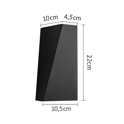 Applique murale LED cubique en noir ou blanc — LZ4X9T2