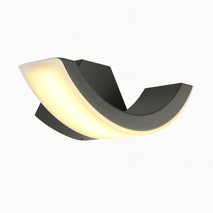Applique murale extérieure LED arrondie pour jardin — LZ4X9T1