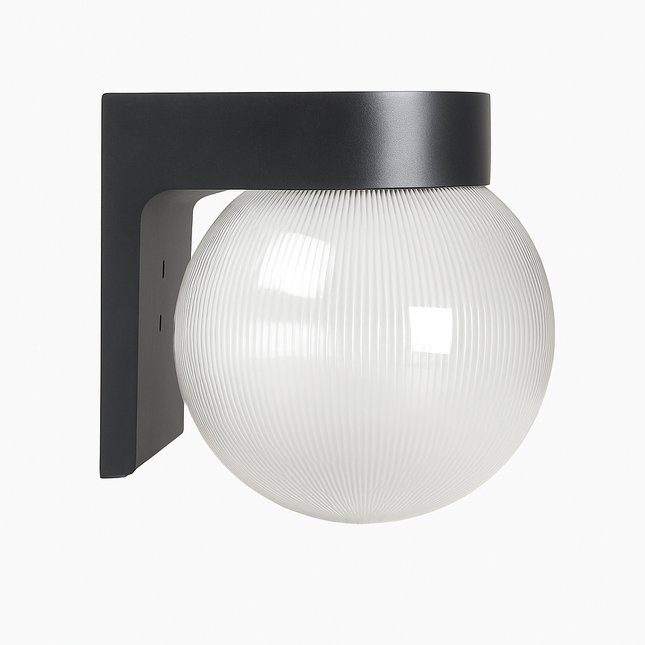 Applique extérieur LED socle et boule Acrylic