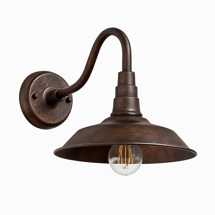 Applique murale LED vintage rustique pour extérieur noir ou marron — LZ4XJ9