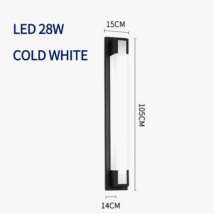 Applique murale LED extérieure étanche IP65 en inox pour jardin et terrasse — LZ4X9T2