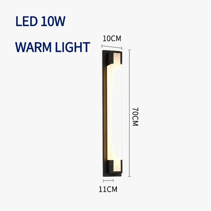 Applique murale LED extérieure étanche IP65 en inox pour jardin et terrasse — LZ4X9T2