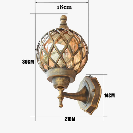 Applique murale extérieure rétro étanche pour jardin et balcon — LZ4X9QJ