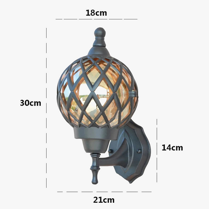 Applique murale extérieure rétro étanche pour jardin et balcon — LZ4X9QJ