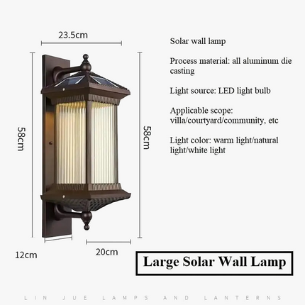 Applique murale extérieure étanche en aluminium pour jardin et allée — LZ4N8Q7