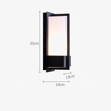 Applique murale extérieure étanche en aluminium pour escalier et balcon E27 — LZ4X9P2
