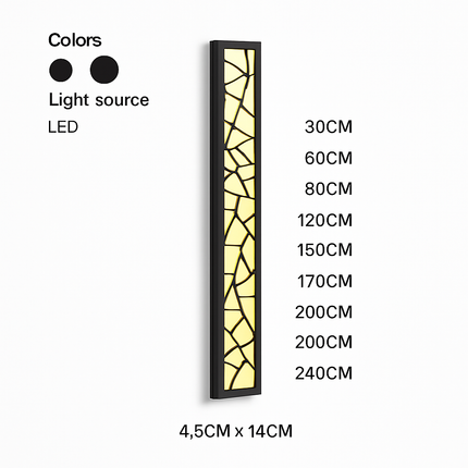 Applique murale extérieure LED étanche IP65 en aluminium pour jardin et porche 110V-220V — LZ4X9T2