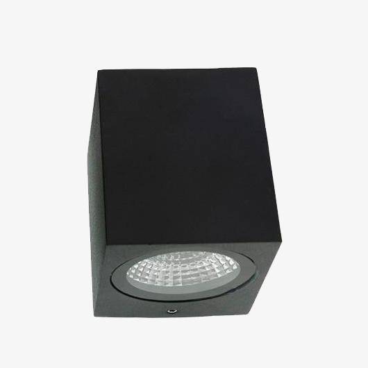 Applique extérieur spots LED en aluminium cubique