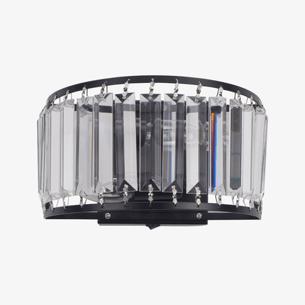 Applique LED demi-cercle en cristal Loft