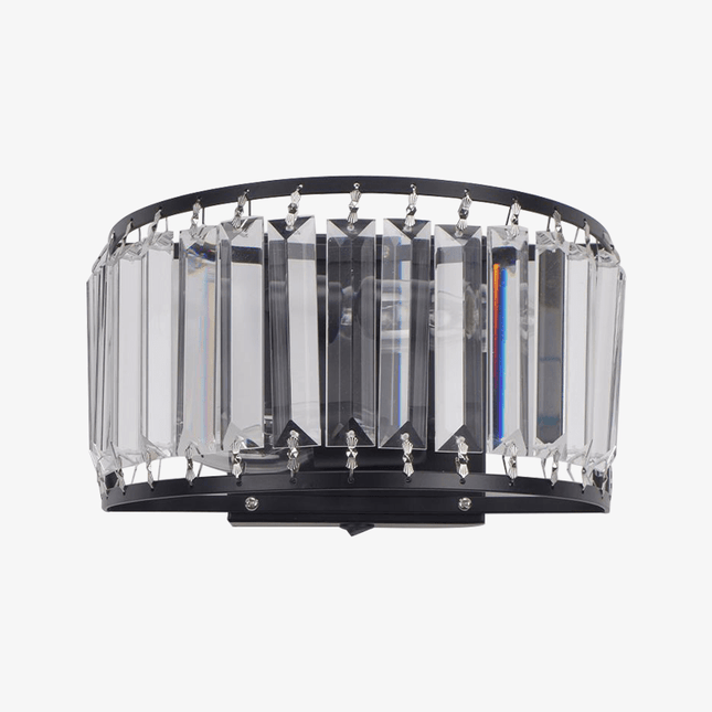 Applique LED demi-cercle en cristal Loft