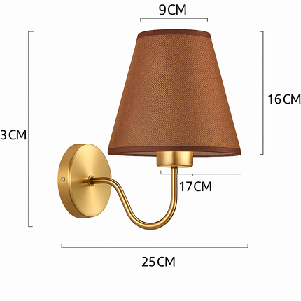 applique led moderne tissu murale