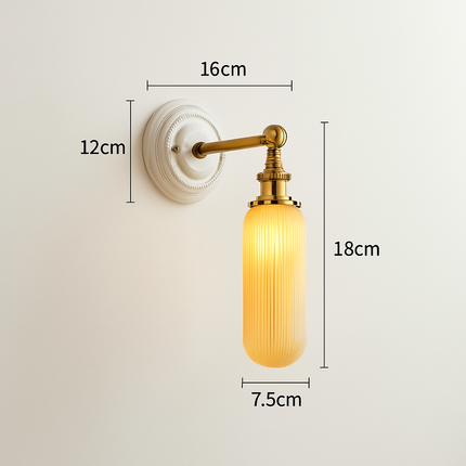 Applique murale LED nordique blanche en céramique Beisde Iwhd — LZ4QX7