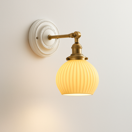 Applique murale LED nordique blanche en céramique Beisde Iwhd — LZ4QX7