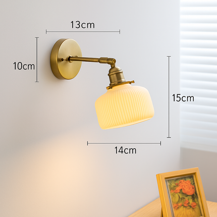 Applique murale LED nordique blanche en céramique Beisde Iwhd — LZ4QX7