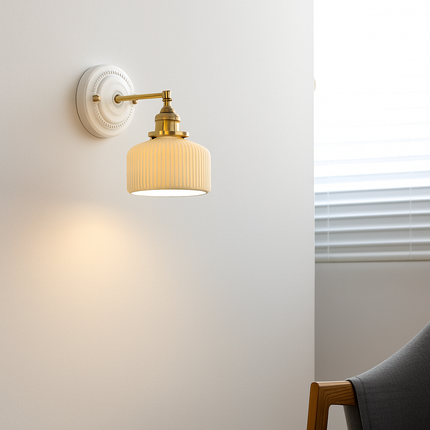 Applique murale LED nordique blanche en céramique Beisde Iwhd — LZ4QX7