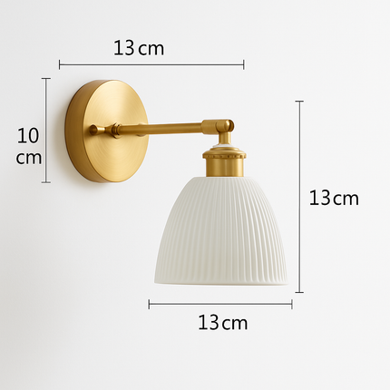 Applique murale LED nordique blanche en céramique Beisde Iwhd — LZ4QX7