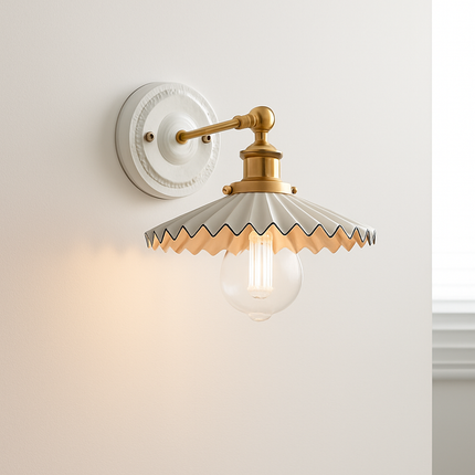 Applique murale LED nordique blanche en céramique Beisde Iwhd — LZ4QX7