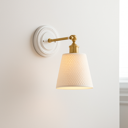 Applique murale LED nordique blanche en céramique Beisde Iwhd — LZ4QX7