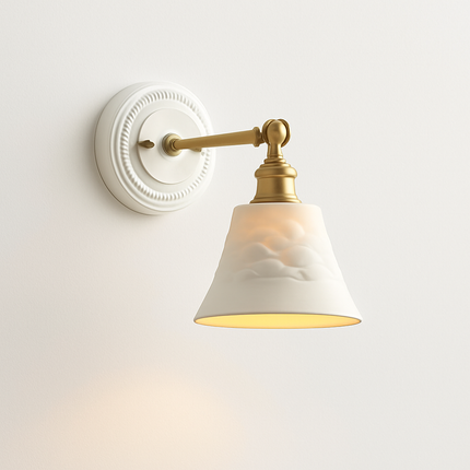 Applique murale LED nordique blanche en céramique Beisde Iwhd — LZ4QX7