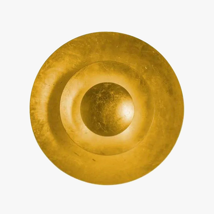 Applique murale LED ronde dorée à 3 couches style art déco — LZ4X9P2