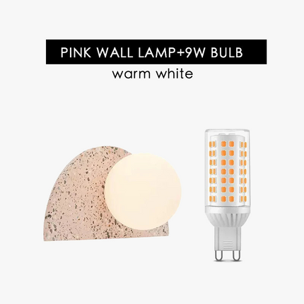 Applique murale LED style terrazzo japonais rétro nordique pour homestay — LZ4QJ7M