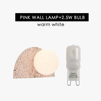 Applique murale LED style terrazzo japonais rétro nordique pour homestay — LZ4QJ7M