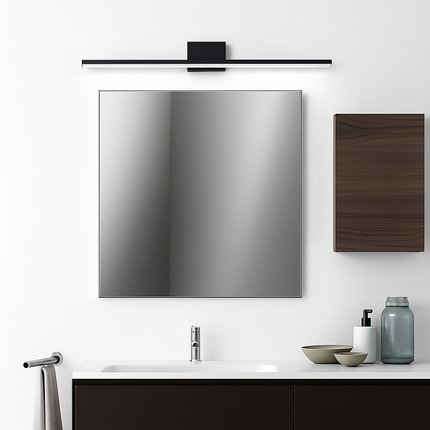 Applique murale LED avec miroir rectangulaire pour salle de bain — LZ4D7Q9
