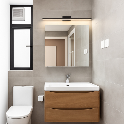Applique murale LED avec miroir rectangulaire pour salle de bain — LZ4D7Q9