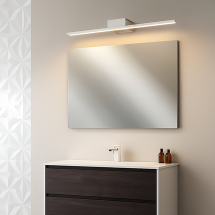Applique murale LED avec miroir rectangulaire pour salle de bain — LZ4D7Q9