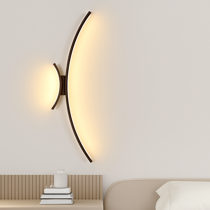 Applique murale LED design minimaliste en arc de cercle — LZ4P9XQ