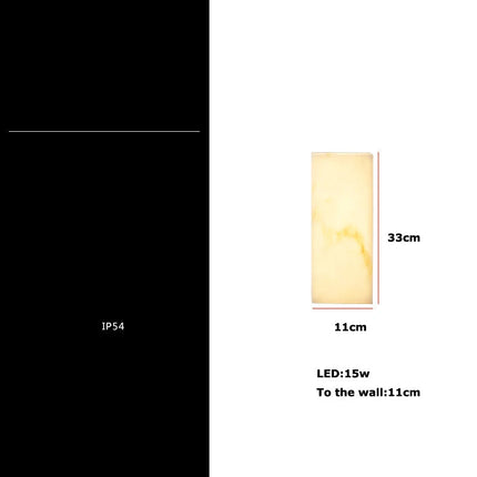 Applique murale étanche style art déco en forme de cube marbré — LZ4X9T2