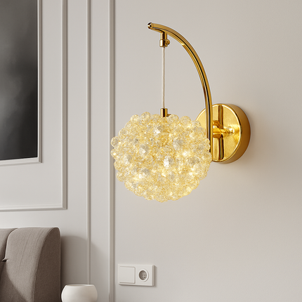 Applique murale de luxe en cristal style français pour intérieur élégant — LZ4X9T2