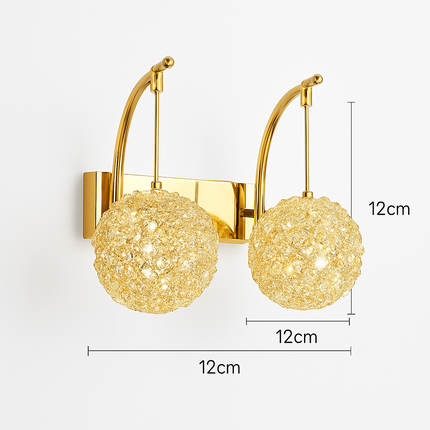 Applique murale de luxe en cristal style français pour intérieur élégant — LZ4X9T2