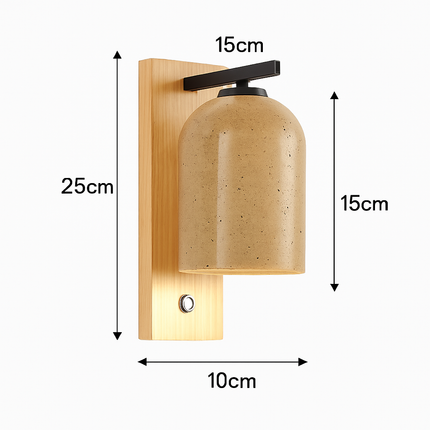Applique murale en pierre naturelle pour éclairage d’ambiance — LZ4G7XQ