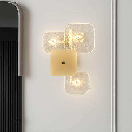 Applique murale carrée en cuivre au design post-moderne simple — LZ3QX9