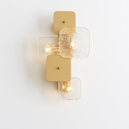 Applique murale carrée en cuivre au design post-moderne simple — LZ3QX9