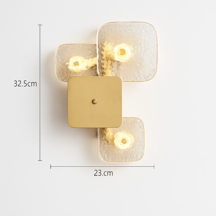 Applique murale carrée en cuivre au design post-moderne simple — LZ3QX9