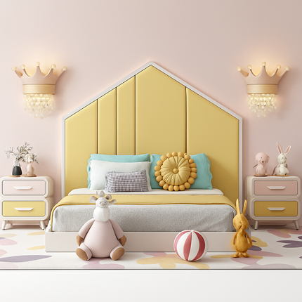 Applique murale enfant en résine avec couronne créative et cristal — LZ4X9T
