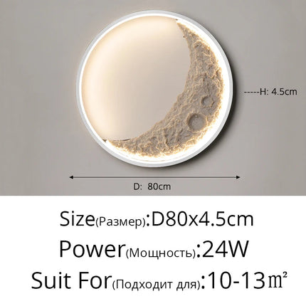 Applique murale décorative en forme de lune — LZ7XQ2