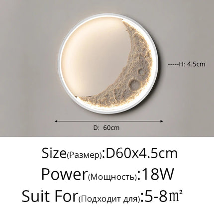 Applique murale décorative en forme de lune — LZ7XQ2