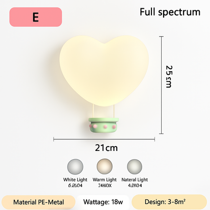 Applique murale créative en forme de couronne et cœur pour enfants — LZ4M9X2