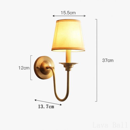 Applique murale cuivre style nordique pour salon et couloir — LZ4X9T2