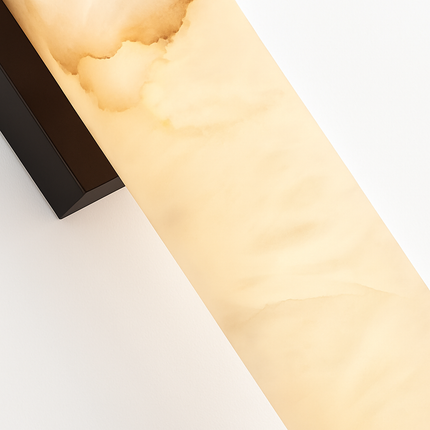 Applique murale cylindrique en marbre naturel et laiton — LZ4X9T2