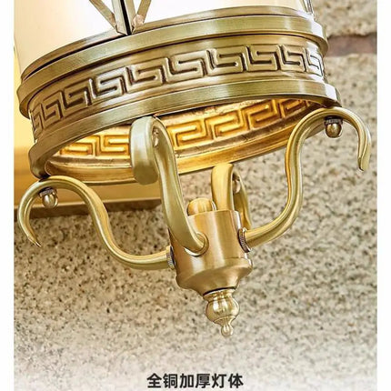 Applique murale extérieure LED étanche style antique en cuivre — LZ4R9XQ