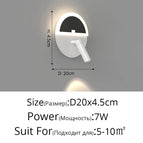 Style D D20x4cm 7W / Blanc chaud (2700-3500K)