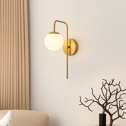 Applique murale nordique moderne avec interrupteur intégré — LZ4X9P2