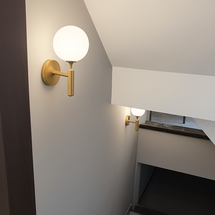 Applique murale nordique moderne avec interrupteur intégré — LZ4X9P2