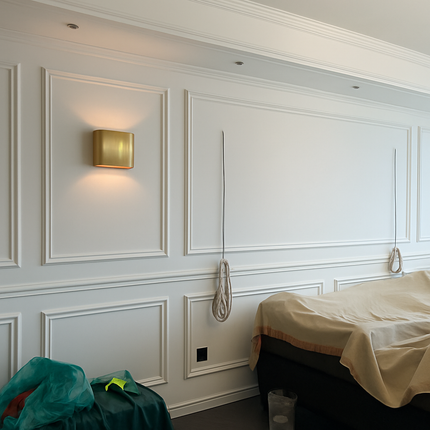 Applique murale LED en cuivre pour salon et chambre style hôtel moderne — LZ4X9T2